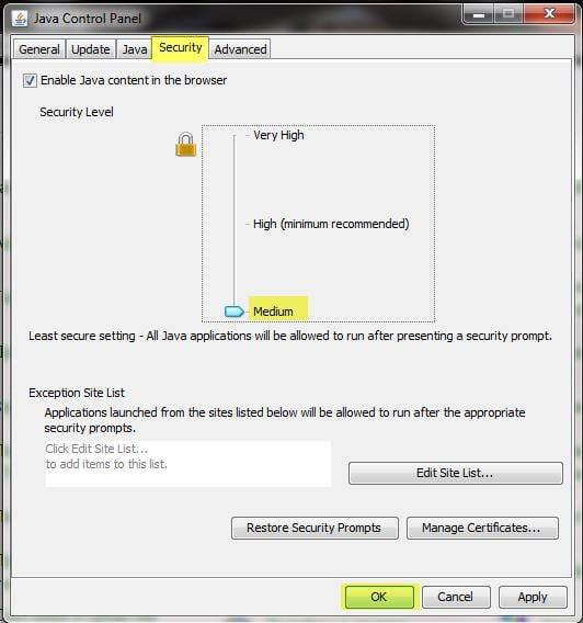 Application Blocked By Java Security как исправить