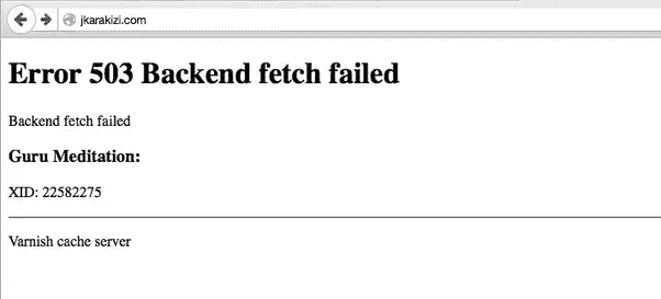 Что делать с error 503 backend fetch failed и как исправить
