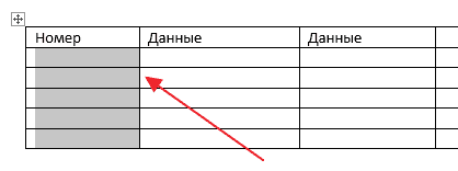 Как автоматически пронумеровать строки в таблице в Word 2007, 2010, 2013 и 2016