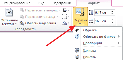 Как обрезать картинку или рисунок в Ворде 2007, 2010, 2013 и 2016.