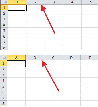 Как поменять цифры на буквы в столбцах Эксель 2003, 2007, 2010, 2013 и 2016