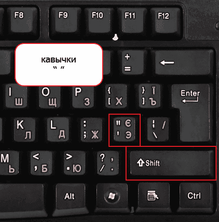 Как поставить кавычки елочки в Word