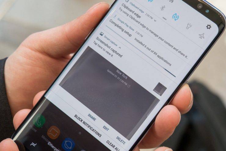 Как сделать скриншот экрана на телефоне Самсунг Галакси s7 edge