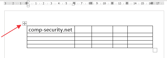 Как вставить текст перед таблицей в Word 2007, 2010, 2013, 2016 и 2019