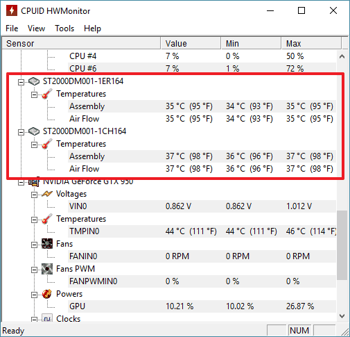 Нормальная температура жесткого диска