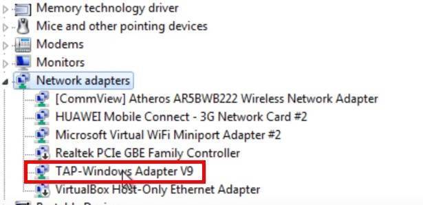 Tap provider v9 for private tunnel &mdash; что это такое?