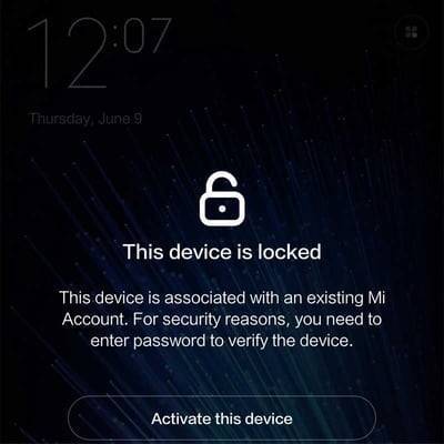 This device is locked Xiaomi как разблокировать