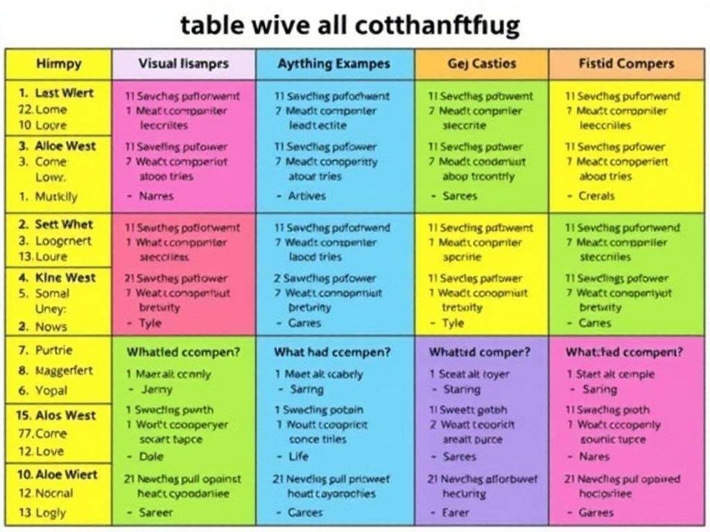 хитрых способов быстро запоминать все, что угодно :: Инфониак Таблица: Примеры визуализации для запоминания фото