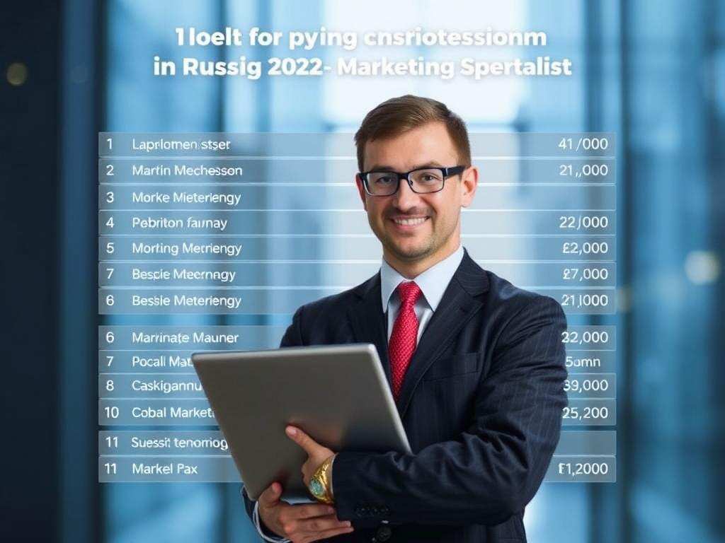 самых высокооплачиваемых профессий в России - Рейтинг 2025 11. Специалист по маркетингу фото