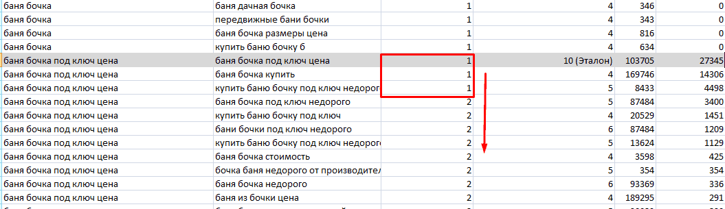 Изменение нумерации объединенных групп