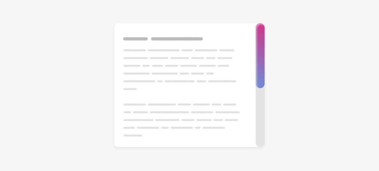 Пользовательские полосы прокрутки в CSS