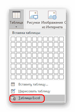 Вставляем таблицу четвертым способом в PowerPoint