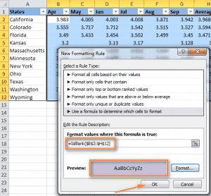 2 способа изменить фон в Excel