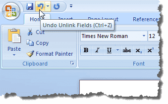 Очистка полей отключения