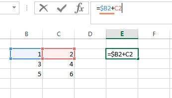 Как заморозить ячейку в формуле Excel