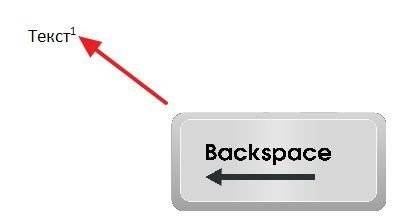 удалить сноску клавишей BACKSPACE