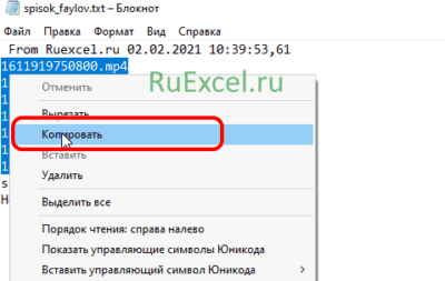 Копируя список