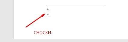 Сноски в Word