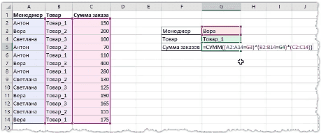 Как работать с массивами функций в Excel
