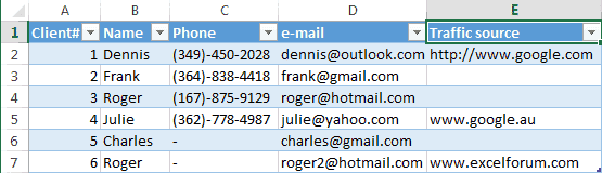 Ввести данные сразу во все ячейки в Excel