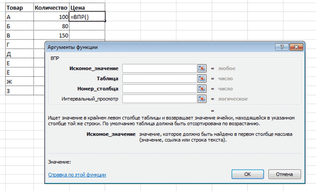 Диалоговое окно ВПР
