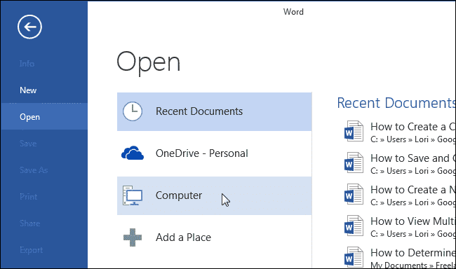 Сделать копию документа Word