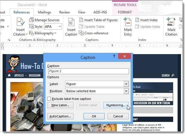 как создать подпись под словом на картинке