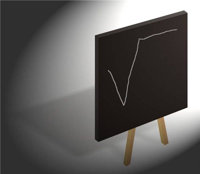 корень на доске