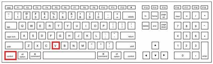 Чтобы быстро вставить документ в Word, нажмите комбинацию клавиш «Ctrl+V»