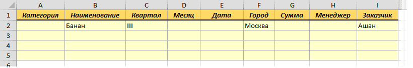 Как сделать фильтр в Excel