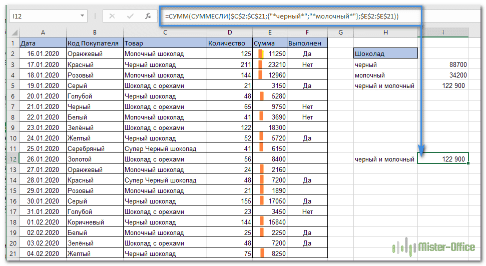 аргумент записывается как массив